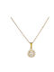 Charm Rosette aus 14K Gold mit Zirkon