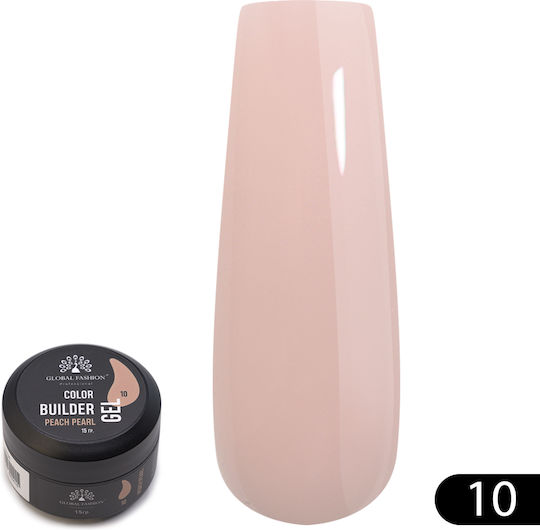 Global Fashion Bauherren-Gel Falsche Nagelgel 10 Peach pearl 15gr