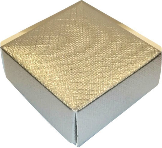 Paper Box for Gift Silver 6x2x6cm.