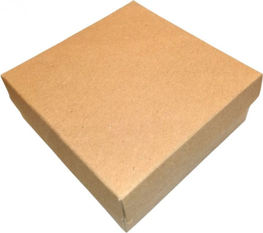 Kraft Paper Box for Gift Brown 9.5x4x9.5cm.