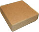 Kraft Paper Box for Gift Brown 6x2x6cm.