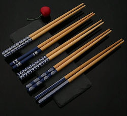 5 Χ Σετ Chopsticks Ξύλινα Spices Bazaar