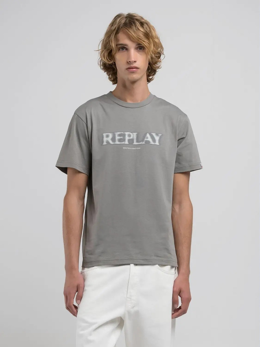 送料込★REPLAY★M3110 Tシャツ 電波鼠Tシャツ(ブラック)／XXL | KYUSONEKOKAMI OFFICIAL STORE