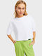 Γυναικείο Crop T-shirt White