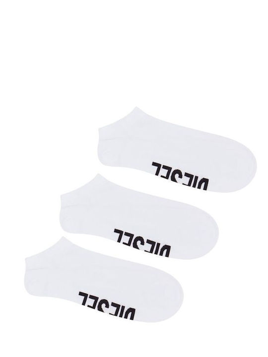 Diesel Skm-gost 3 Pack Low Cut Socks Men Diesel Λευκο Μαυρο 00si8h-0iqas-e4124 Diesel Skm-gost 3 Pack Low Cut Socks Men Diesel Λευκο Μαυρο 00si8h-0iqas-e4124