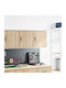 Wall Living Room Cabinet made of Particle Board Brown 40x30x41cm