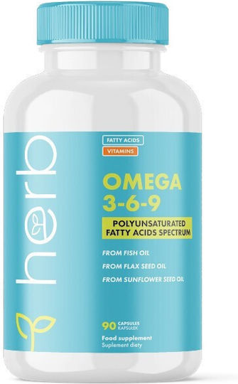 Herb Omega 3-6-9 Fish Oil 90 caps Natural