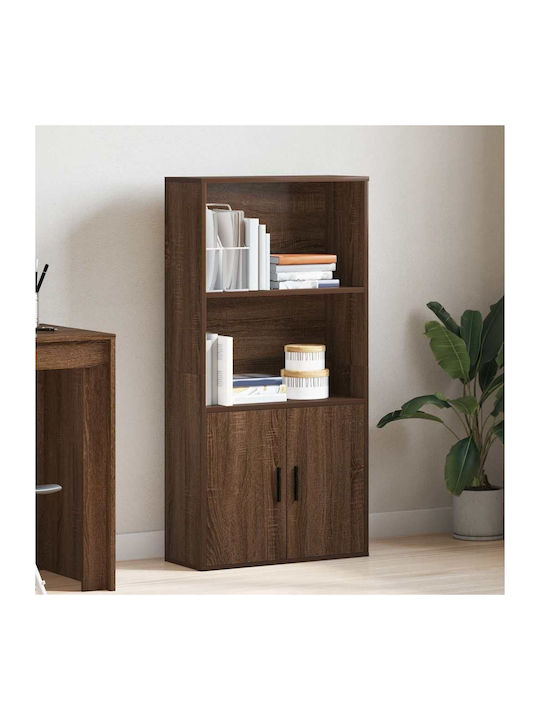 Bookcase Brown Oak 60x24x120cm