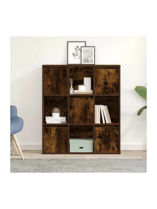 Βιβλιοθήκη Καπνιστή Δρυς 89x24x101.5εκ.