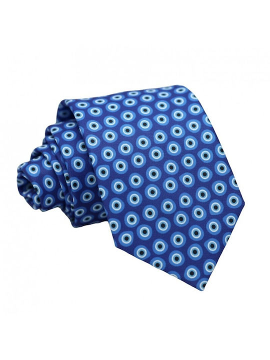 Blue Light Blue Eye Tie 7.5cm