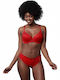 Balconette Balconette Bra with Light Padding Underwire Red