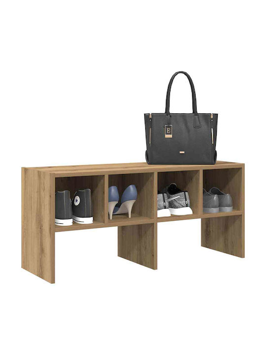 Wooden Shoe Organizer Brown 89.5x30x40cm