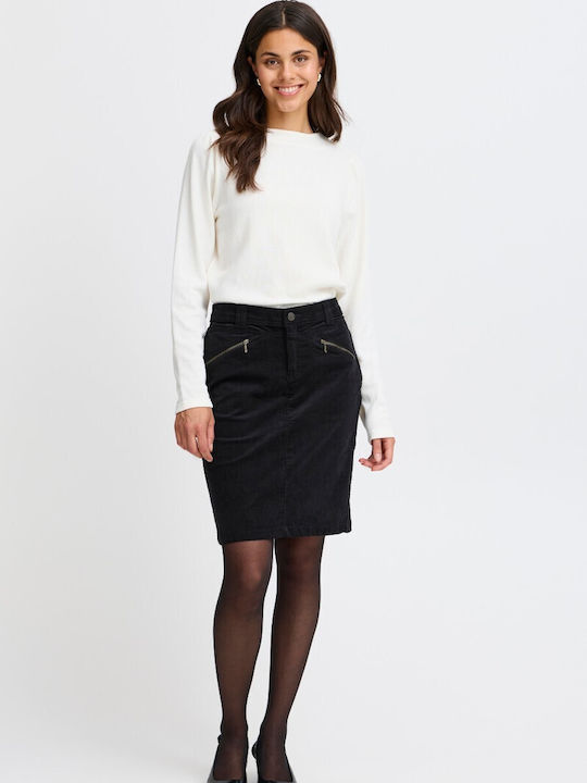 Fransa Skirt Black