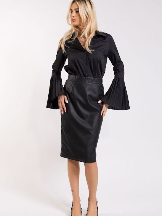 BelleFille Leder Rock Black