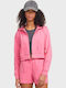 Women's Sweatshirt Jacket Hooded Pink