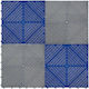 Vented Garage Floor Tiles Edges – 60 Grey & 60 Blue