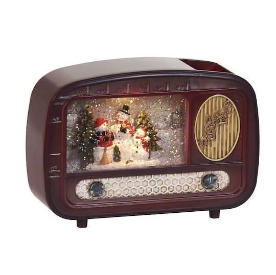Weihnachtsdekoration Radio Beleuchtet Radio Box Batterie 15cm 1Stück