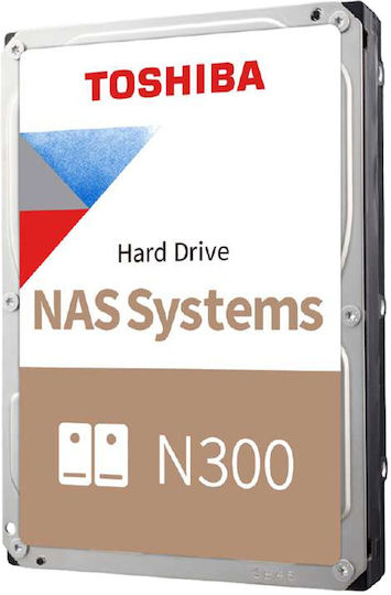 Toshiba N300 NAS 12TB HDD Σκληρός Δίσκος 3.5" SATA III 7200rpm με 512MB Cache HDWG51CUZSVA