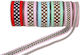 Zweifarbiges Polka-Dot-Grosgrainband 13mm 9m T499285 Altrosa