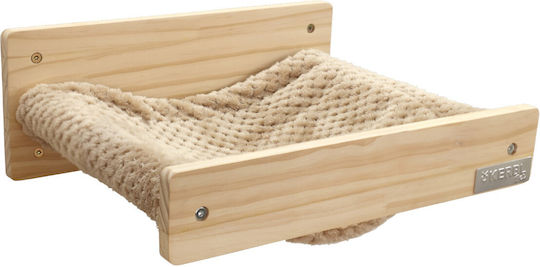 Kerbl Wall Hammock Timber Nature Taupe 38x33.5x16cm
