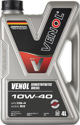 Venol Ημισυνθετικό Λάδι Αυτοκινήτου 10W-40 1lt