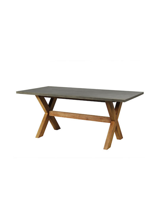 Caldera Tisch Speisesaal aus Zement Cement 220x100x74.5cm
