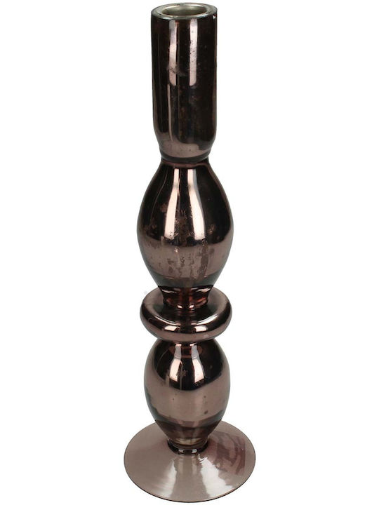 JK Home Decoration Candle Holder Metal in Bronze Color 30x9x9cm 1pcs