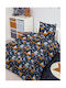 Kids Duvet Single Blue Carnation 160x240cm