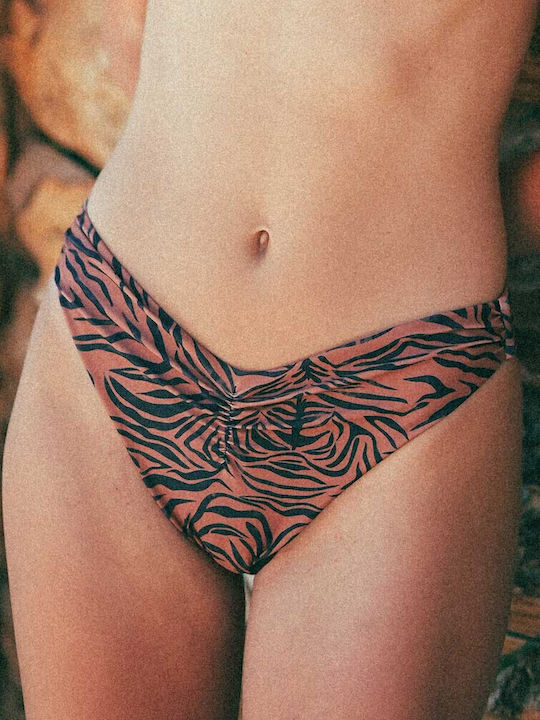 Bikini Slip High Waist Animal Print