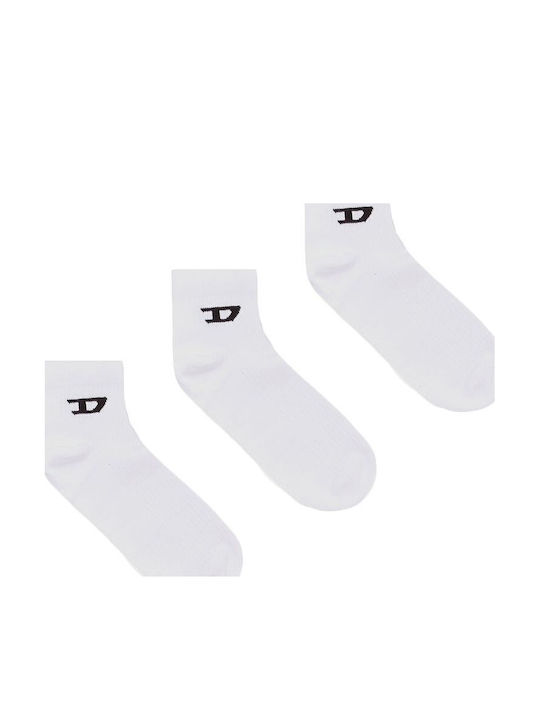 Diesel Skm-d-ankle 3 Pack Socks Men Diesel Λευκο Μαυρο A17881-0lkbi-e4124