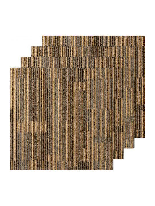 Vevor Carpet Tiles 20"x20" Built-in Padding 12 Pieces Brown Kcxfkdt2020ypi6hyv0