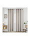 Beauty Home Κουρτίνα με Τρουκς Art 8443 Εκρού 140x270εκ.