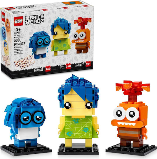 LEGO Brick Headz Inside Out 2 Pentru 10+ Ani 300 Bucăți