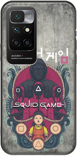 Squid Game Xiaomi Redmi 10 Schwarzes TPU Schwarzes Silikon