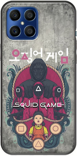 Squid Game Honor X8 Schwarzes TPU Schwarzes Silikon