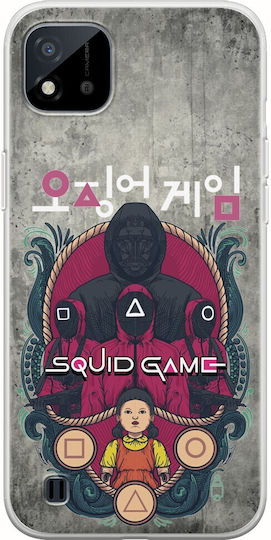 Прозрачен силиконов калъф Squid Game за Realme C11 2021 от гъвкав TPU