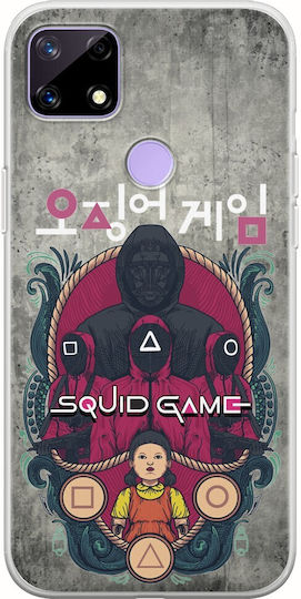 Squid Game Realme C21 Гъвкав TPU Прозрачен Силикон