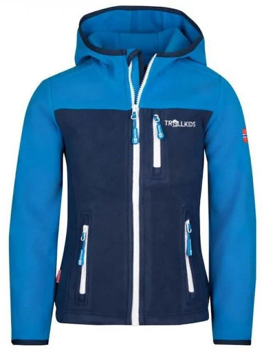 Kids' Sports Jacket Windproof with Hood Blue