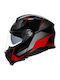 AGV Tourmodular Perception Negru/Roșu Casca Moto Modulară ECE 22.06 1620gr cu Pinlock