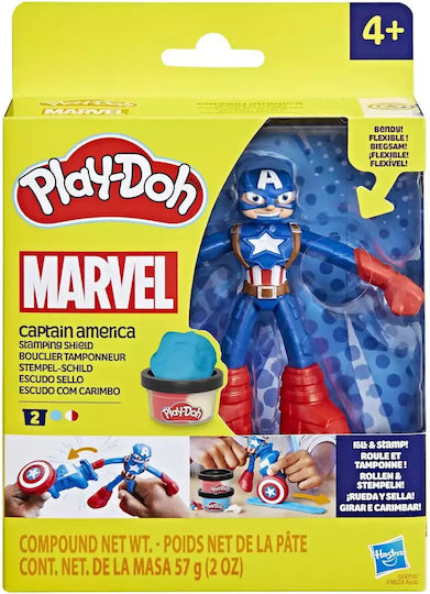 Hasbro Play-Doh Plasticină Set De Joc Captain America Pentru 3+ Ani 2 Buc