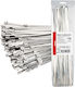 AMiO Plastic Cable Ties 400mmx4.6mm In Gray Colour 100 Pieces 04325