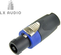 Speakon Verlängerung Stecker 4-polig 4spk-bk Lx-audio Lautsprecherstecker Speakon Verlängerung Stecker 4-polig 4spk-bk Lx-audio Lautsprecherstecker