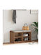 Sandens Entry Furniture with Shoe Rack & Bench Coffee 87x40x50cm