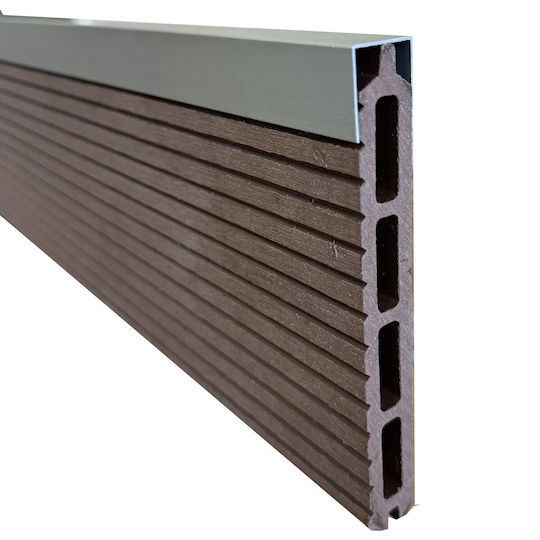Showood Diele für Gartenboden aus Aluminium 180x2.5cm 1Stück