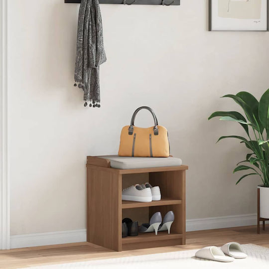 Entry Furniture with Shoe Rack & Bench Coffee 45x40x50cm