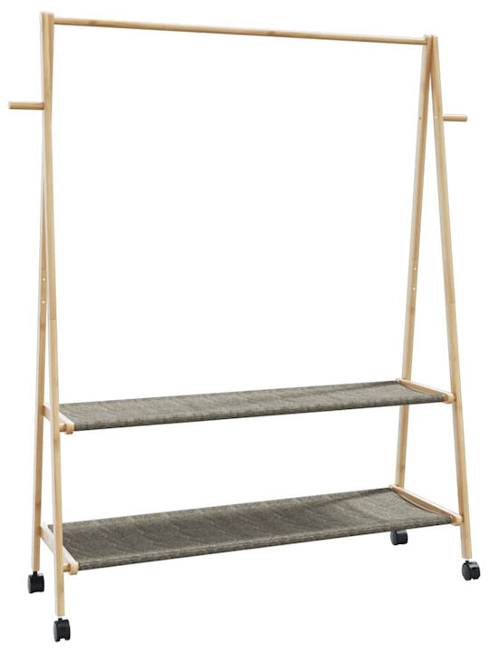 vidaXL Rollbar Kleiderstnder aus Bambus Braun 132x45.5x155.5cm 4008913 |  Skroutz Germany