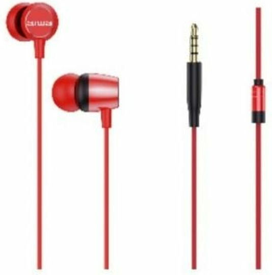 Aiwa ESTM-20 In-ear Handsfree Ακουστικά με Βύσμα 3.5mm Κόκκινο