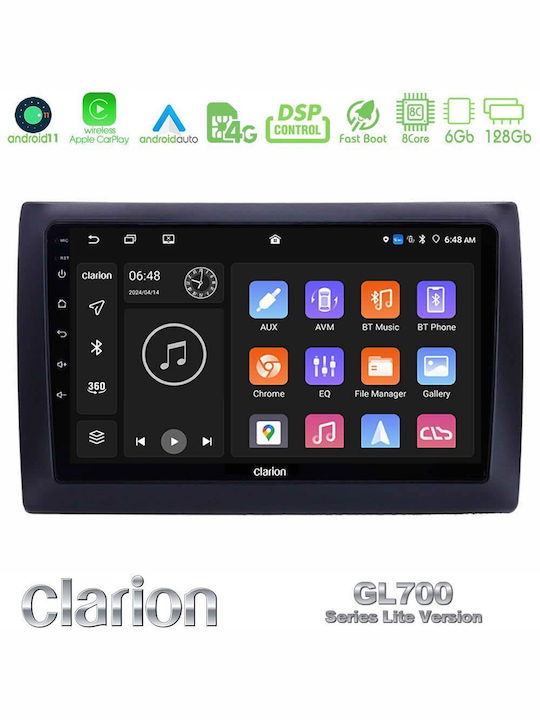 Clarion Автомобилна Аудио Система (Блутут/USB/WiFi/GPS/Apple-Carplay/Android-Auto) с Тъчскрийн 9"