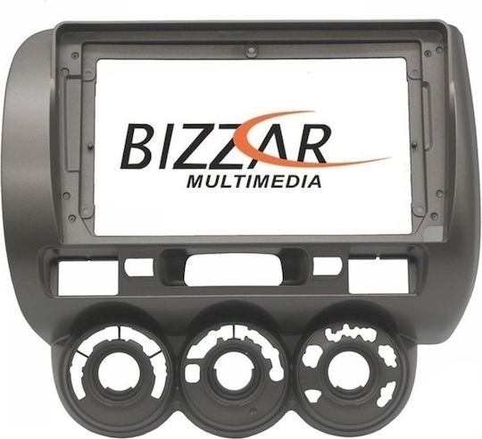 Bizzar DIN Fascia Panels 2 Din Compatible with Screen 9" for Honda Jazz with A/C 2002-2008