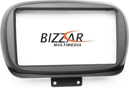 Bizzar DIN Fascia Panels 2 Din Compatible with Screen 9" for Fiat 500X 2015 2020